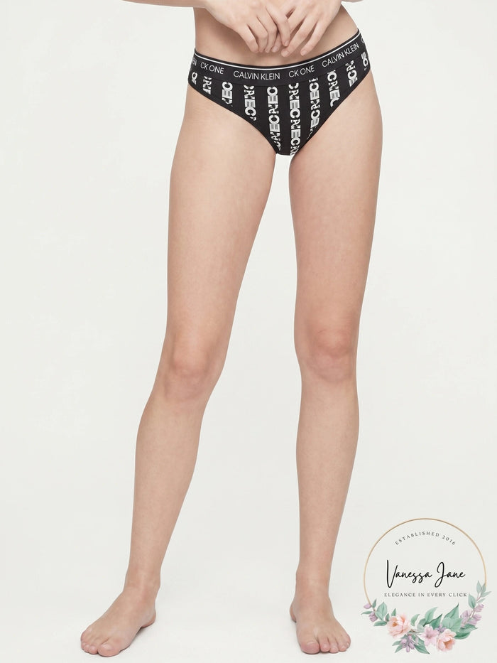 Calvin Klein Ck One Cotton Thong, Size XS by Vanessa Jane