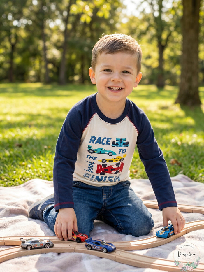 Kids Headquarters Boys Printed Shirt and Joggers by Vanessa Jane