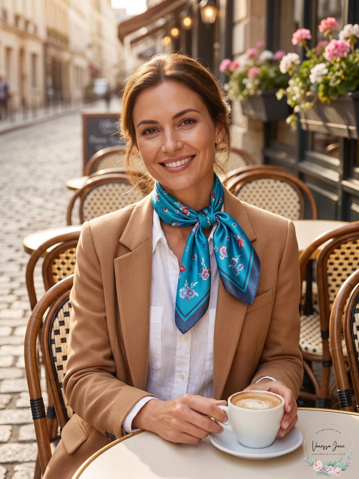 Echo 23 Ditsy Floral Square Scarf by Vanessa Jane