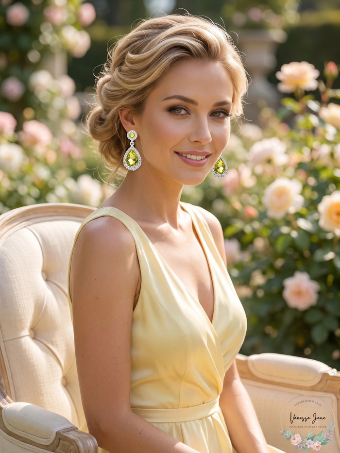Charter Club Pave and Stone Drop Earrings by Vanessa Jane