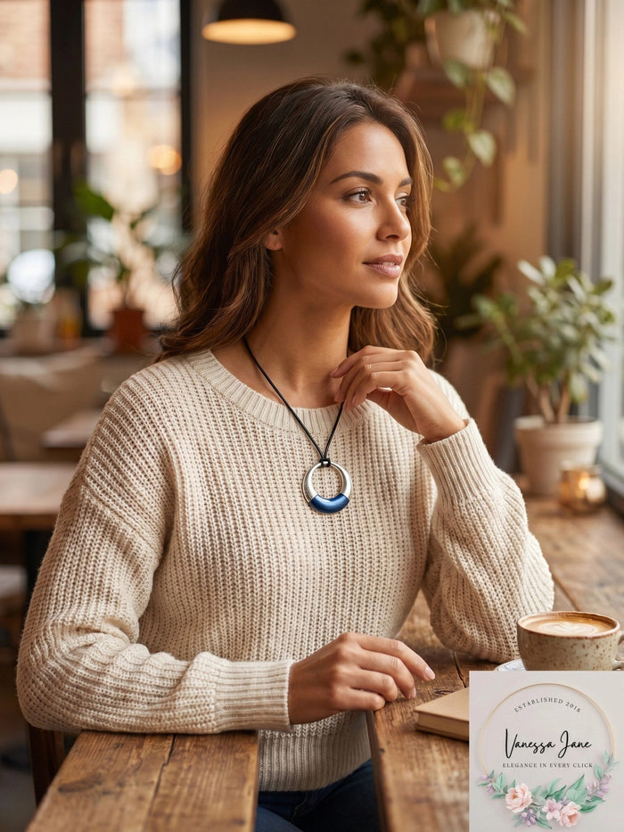Alfani two tone statement necklace, 32in Long by Vanessa Jane
