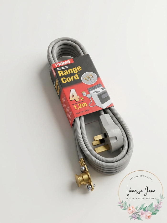 Prime Wire and Cable 4 ft. 40A 3-Wire Range Cord by Vanessa Jane