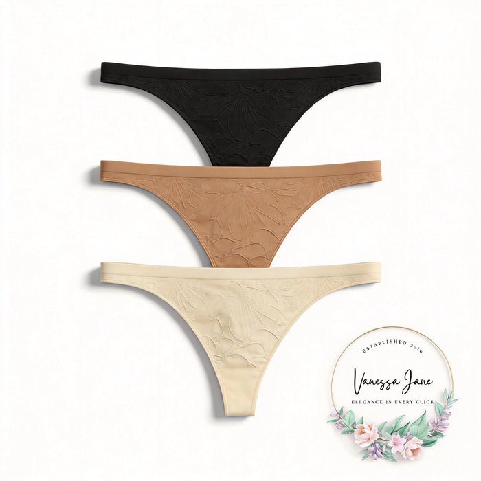 Honeydew Womens Keagan Thong, Pack of 3 , Size Large by Vanessa Jane