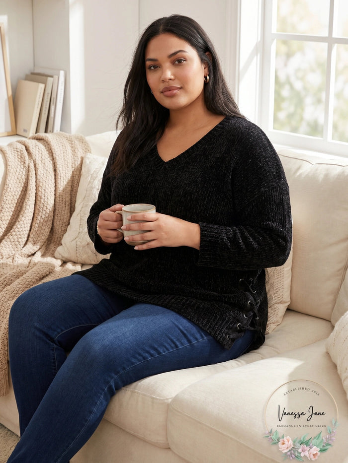 Style & Co Plus Size Chenille Tunic Sweater,Size 1X by Vanessa Jane