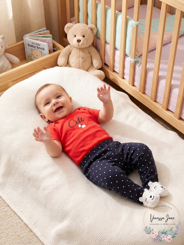 Carters Baby Girls 2-Piece Bodysuit and Pants Set, 3 Months by Vanessa Jane