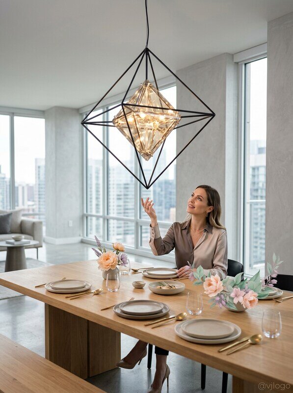 Troy Lighting Epic Pendant in Forged Iron, Size Medium by Vanessa Jane