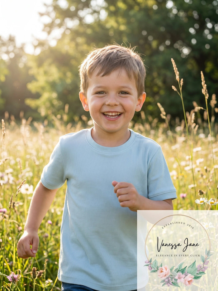 French Toast Boys Ribbed Tee by Vanessa Jane
