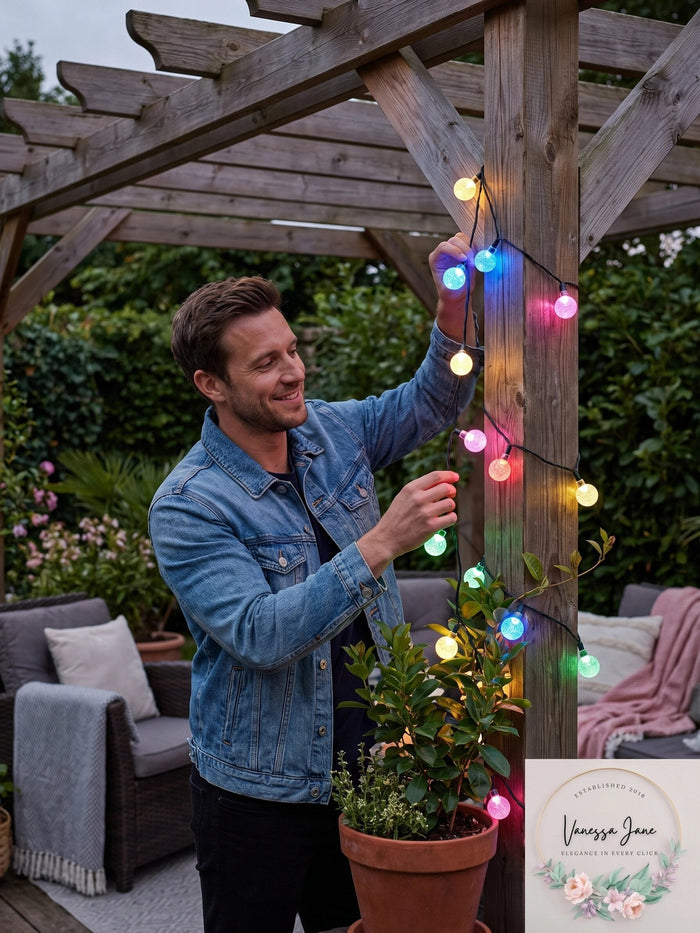 UltraLED Battery Operated Berry Color-Changing Twinkle Light String by Vanessa Jane