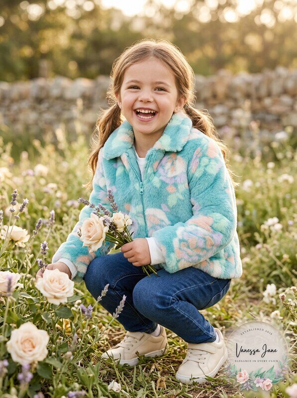 Epic Threads Little Girls Print Faux-Fur Jacket by Vanessa Jane