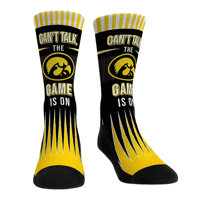 Iowa Hawkeyes - Can't Talk by Rock 'Em Socks