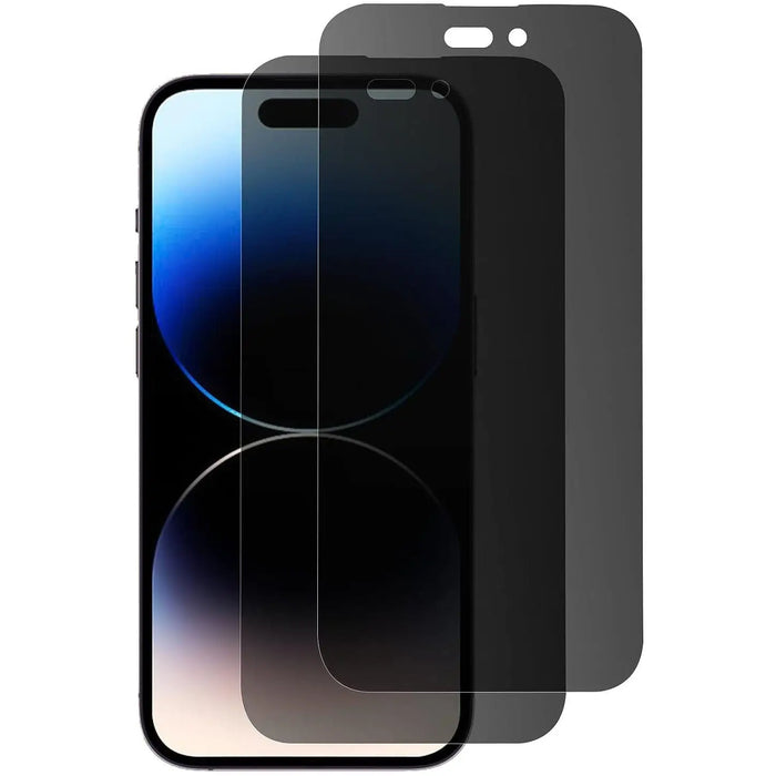iPhone 15 Plus Privacy Tempered Glass Screen Protector - 2-Pack, Anti-Spy | ZeroDamage by Zerodamage Sahara Case LLC