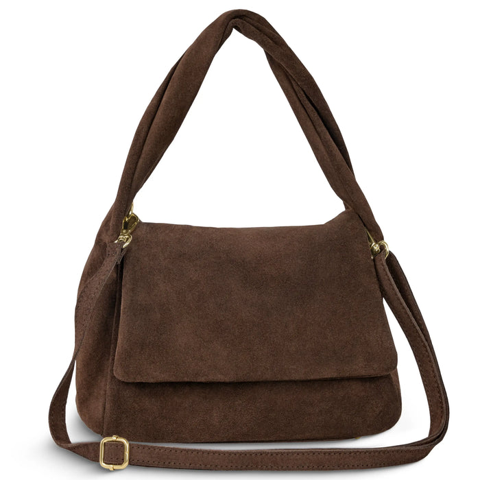 Italian Genuine Suede Top-Handle Bag | Ravenna by TAKEASY