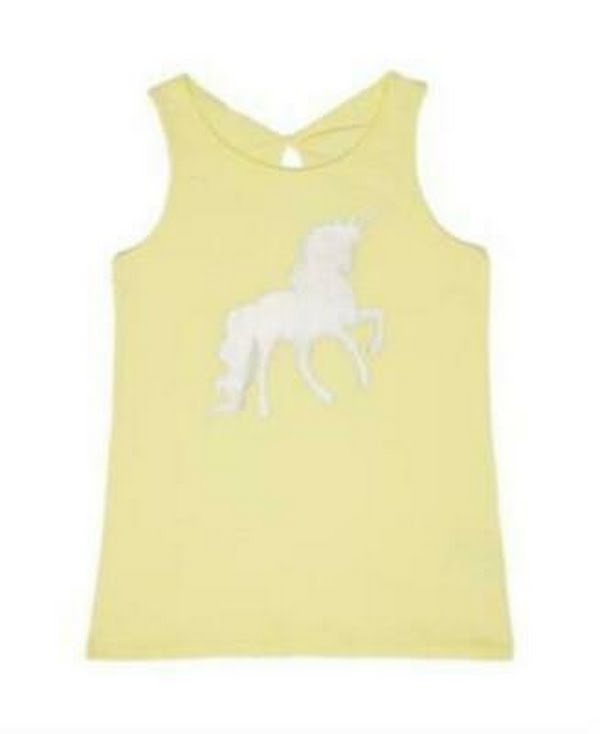 Epic Threads Girls Shiny Unicorn Tank, Size Small by Vanessa Jane