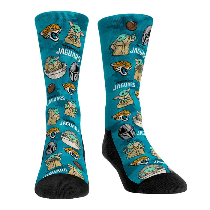 Jacksonville Jaguars - Star Wars - Grogu All-Over by Rock 'Em Socks