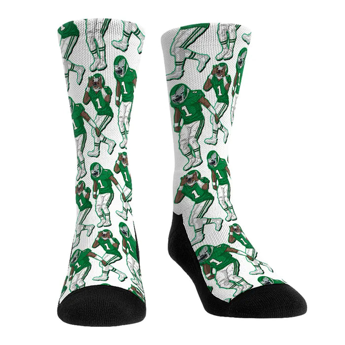 Jalen Hurts - Philadelphia Eagles - Throwback Griddy by Rock 'Em Socks