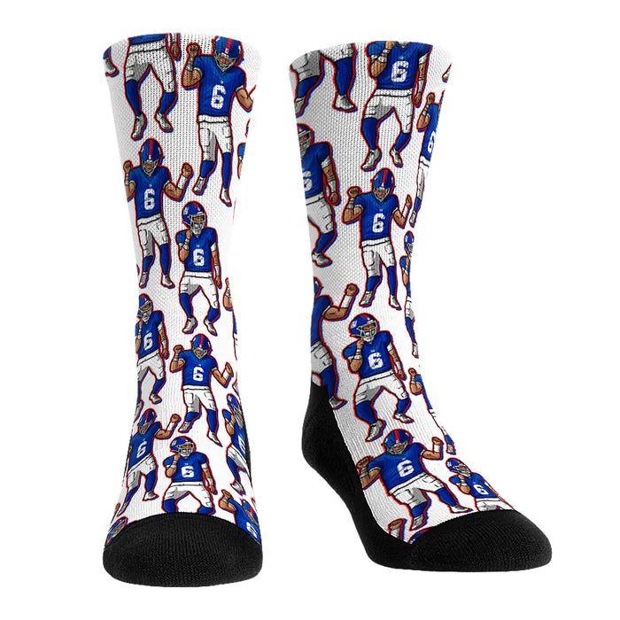 Jaxson Dart - New York Giants - Celebration by Rock 'Em Socks