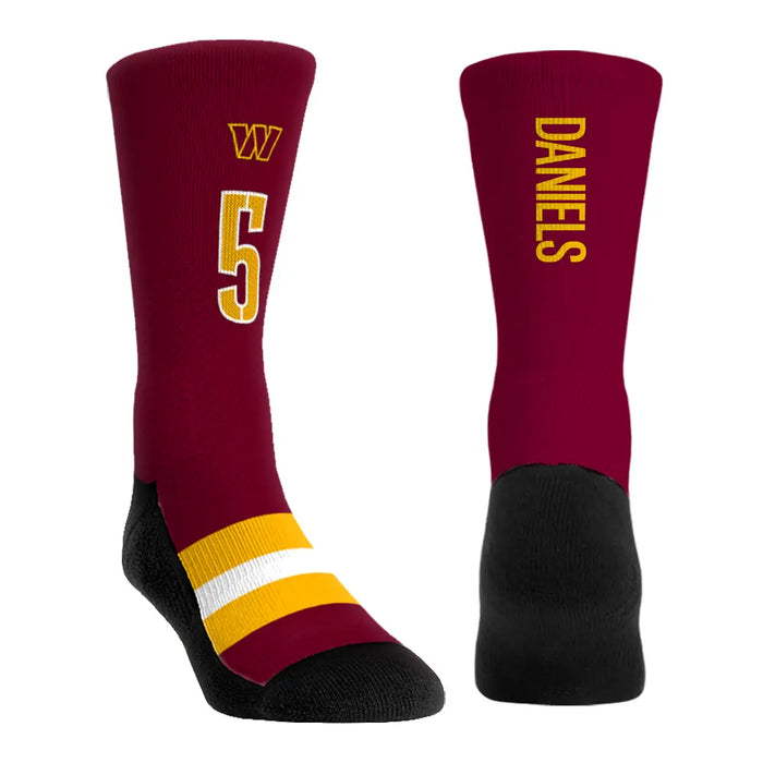 Jayden Daniels - Washington Commanders - Jersey (Burgundy) by Rock 'Em Socks