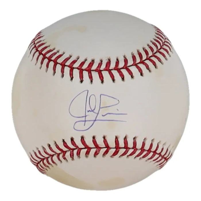 Jed Lowrie Signed OML Baseball (MLB & Steiner) by Price Is Right Miami