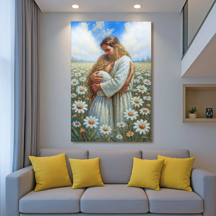 Jesus With Children Faith Wall Art by Tailored Canvases