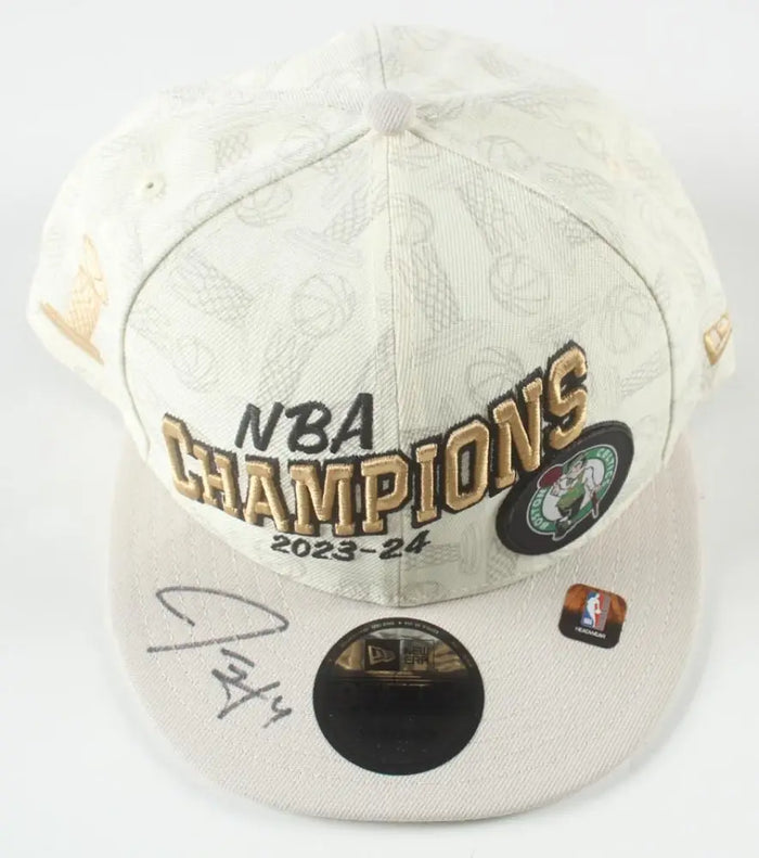 Jrue Holiday Signed Celtics 23-24 NBA Champions Adjustable Hat (JSA) JSA Witnessed by Price Is Right Miami