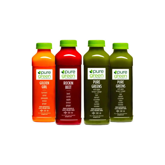 Juice 'Til Dinner, Cold Pressed Juice 4pk by Pure Green