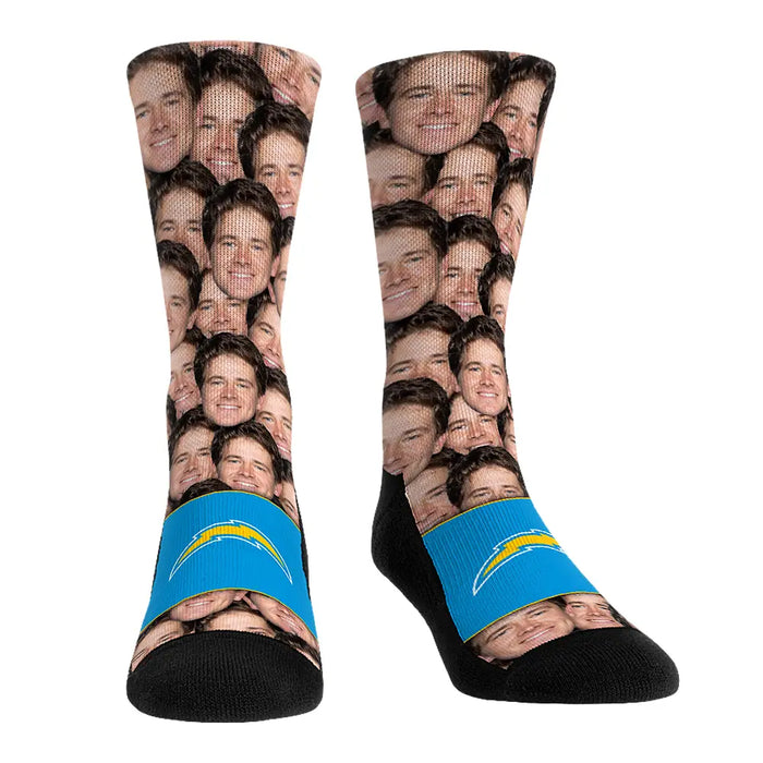 Justin Herbert - Los Angeles Chargers - Face Repeat by Rock 'Em Socks
