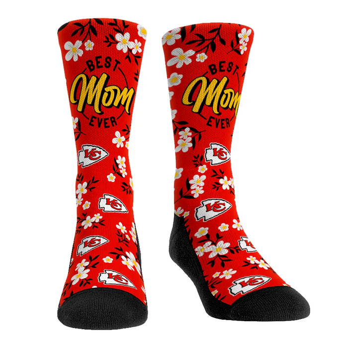 Kansas City Chiefs - Best Mom Floral by Rock 'Em Socks