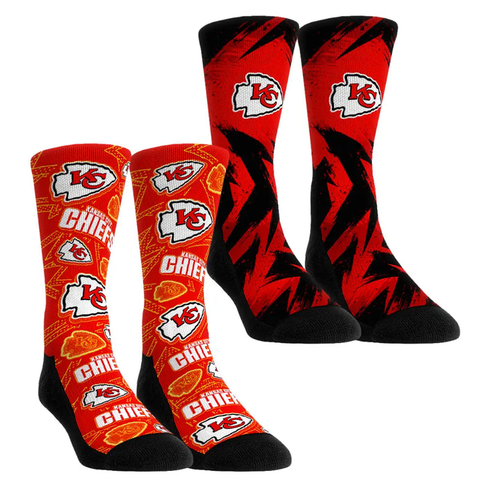 Kansas City Chiefs - Game Day 2-Pack by Rock 'Em Socks