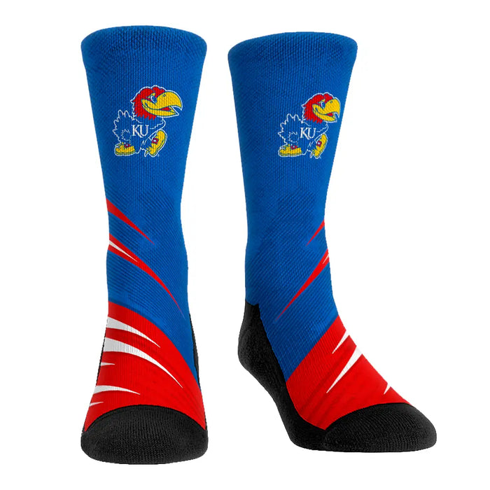 Kansas Jayhawks - Slash Slant by Rock 'Em Socks