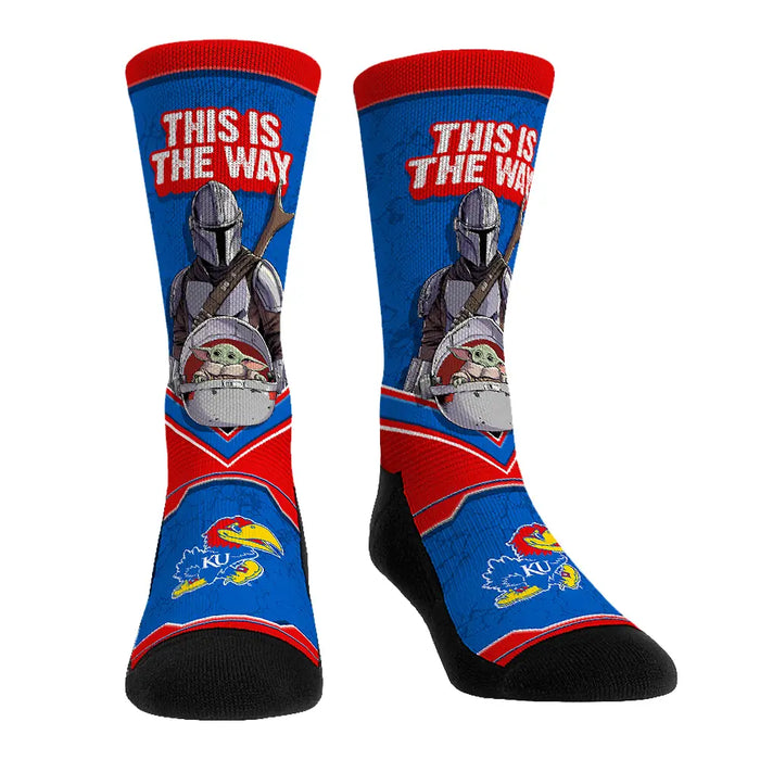 Kansas Jayhawks - Star Wars - This Is The Way by Rock 'Em Socks