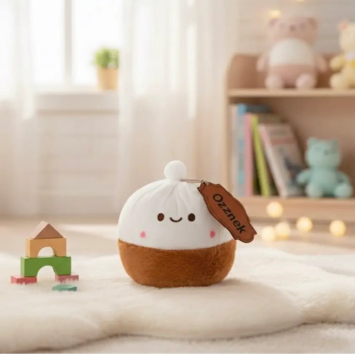Kawaii Dumpling Plushie | 8" Xiǎo Lóng Bāo Soup Dumpling Plush Toy by ozznekshoes