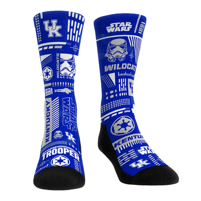 Kentucky Wildcats - Star Wars - Stormtrooper Pattern by Rock 'Em Socks
