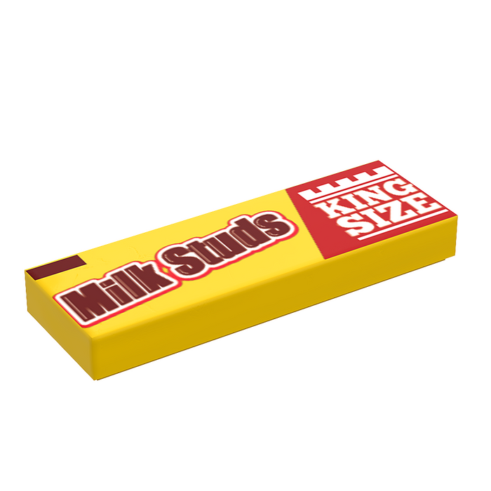 King Size Milk Studs - B3 Customs® Printed 1x3 Tile by B3 Customs