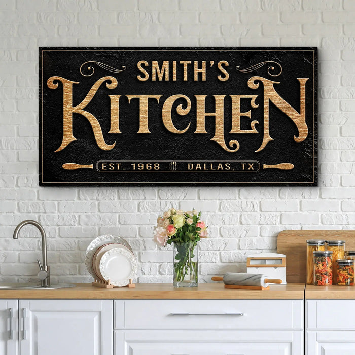 Kitchen Sign VIII by Tailored Canvases