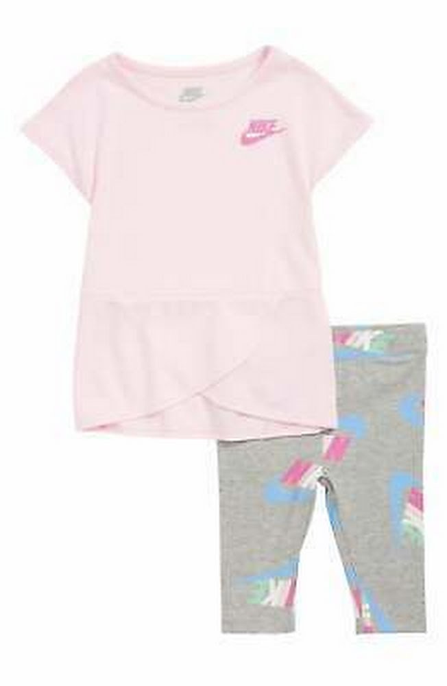 Nike Baby Girls 2-PC. Crossover Tunic and Capri Set, Size 12 Months by Vanessa Jane