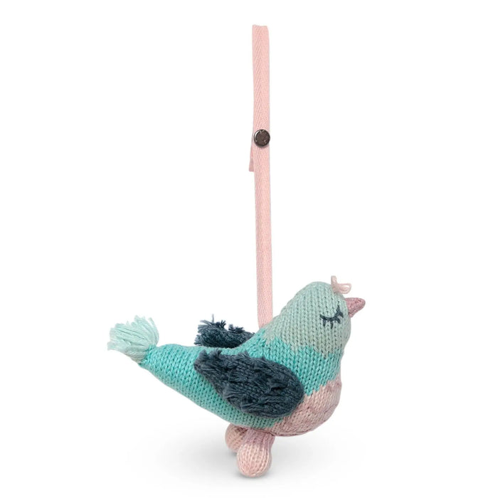 knit stroller toy | penny the pigeon by Finn + Emma