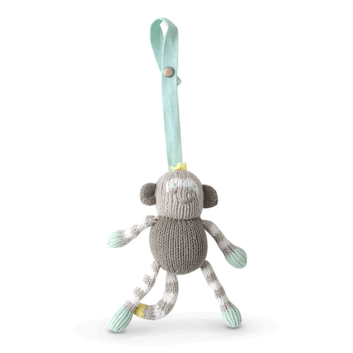 knit stroller toy | theo the monkey by Finn + Emma