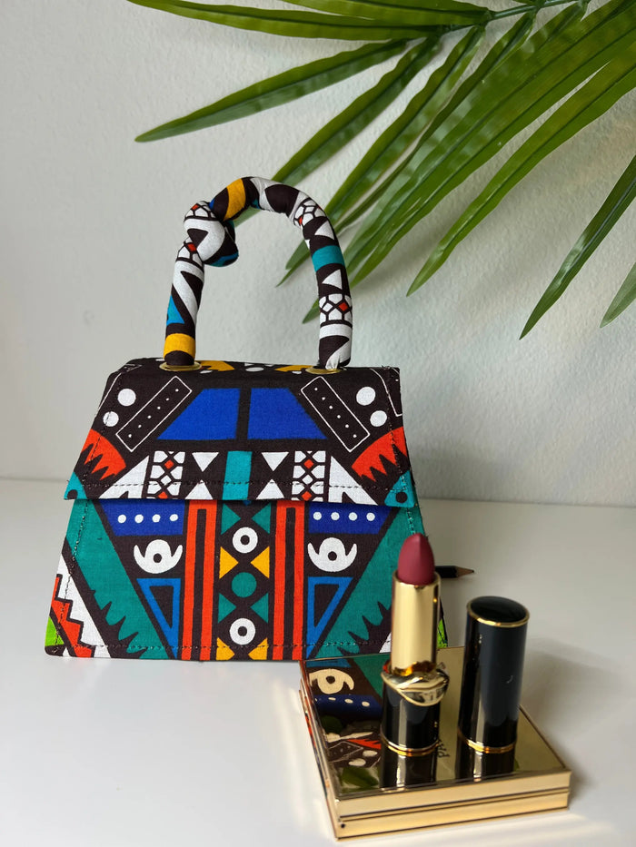 Knot Africa Print Mini Bag by Duma Mbili LLC