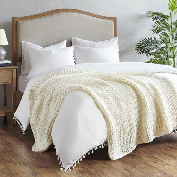 Madison Park Chunky-Knit Handmade Throw, 50 x 60 by Vanessa Jane