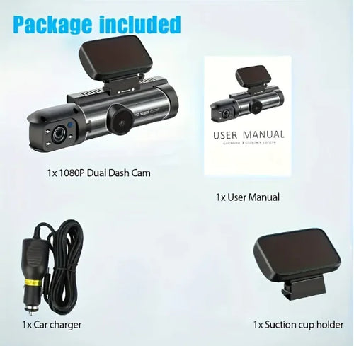360° Dual Lens Car Dash Cam by Perfect Stock