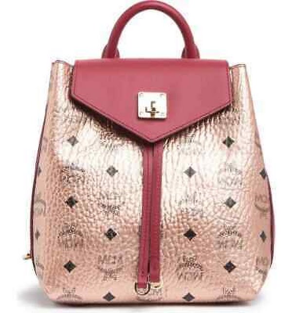 MCM Colorblock Leather Backpack by Vanessa Jane