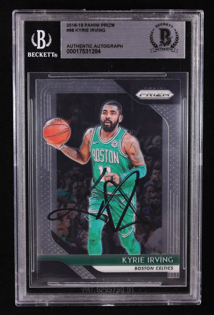 Kyrie Irving Signed 2018-19 Panini Prizm #98 (BGS) by Price Is Right Miami