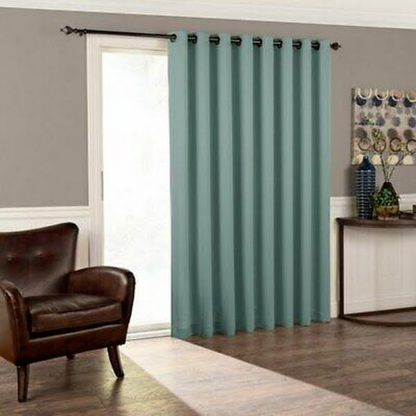 Eclipse Tricia Thermal Insulated Darkening Single Panel Drape Blinds Backyard by Vanessa Jane
