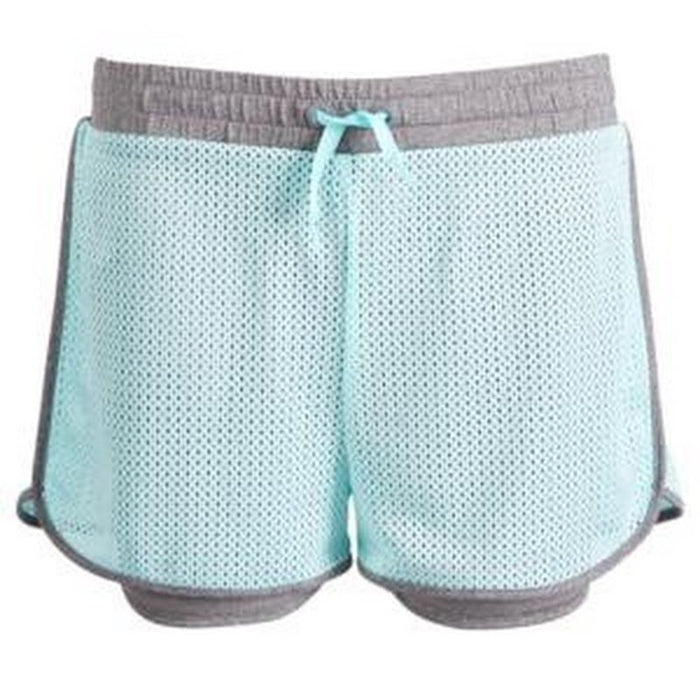 Ideology Big Girls Layered-Look Mesh Shorts by Vanessa Jane