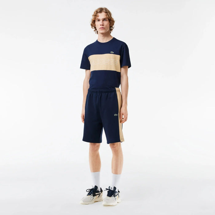 Lacoste Men's Colorblock Fleece Shorts by I-Max Fashions