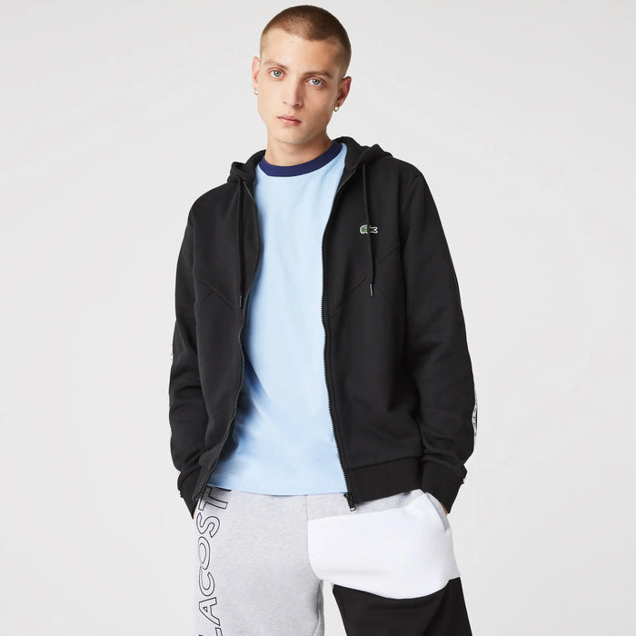 Lacoste Men's Colorblock Lettered Fleece Zip Hoodie by I-Max Fashions