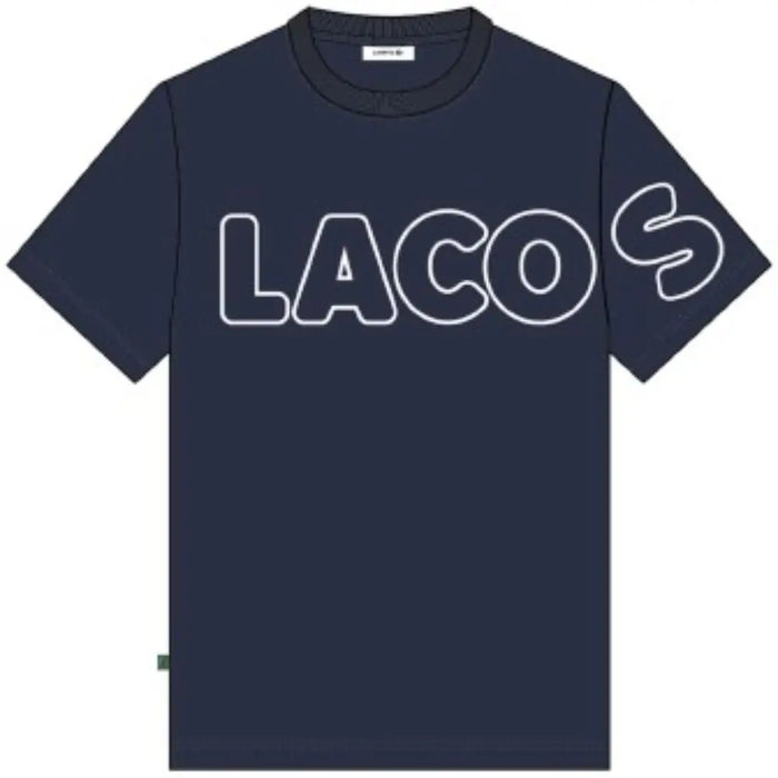 Lacoste Men's Heritage Branded Crew Neck Flecked Cotton T-Shirt by I-Max Fashions