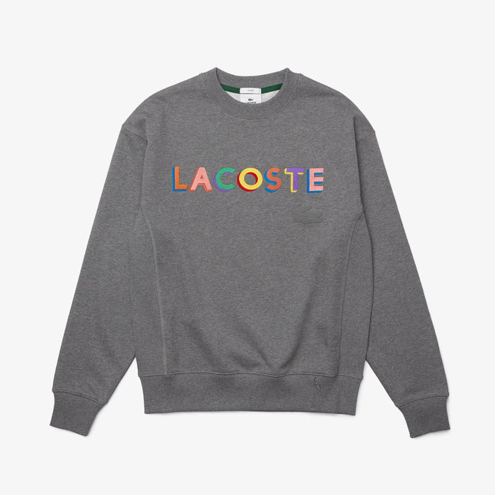 Lacoste Men's LIVE Loose Fit Embroidered Fleece Sweatshirt by I-Max Fashions