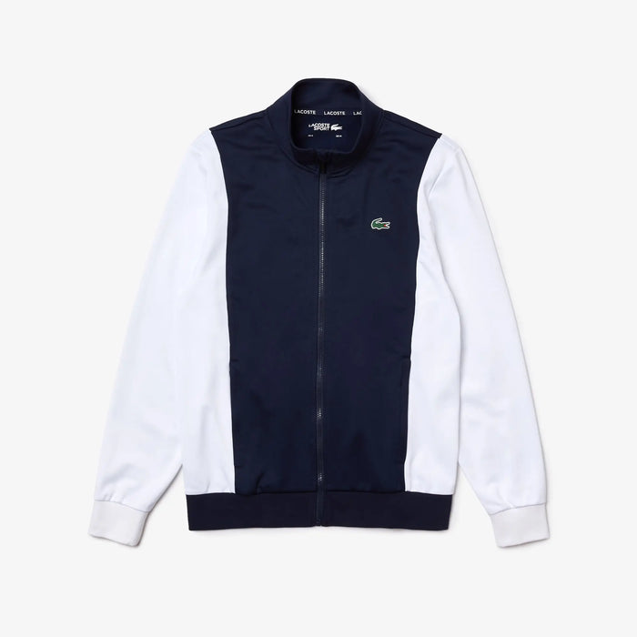 Lacoste Men's SPORT Resistant Bicolor Pique Zip Sweatshirt by I-Max Fashions