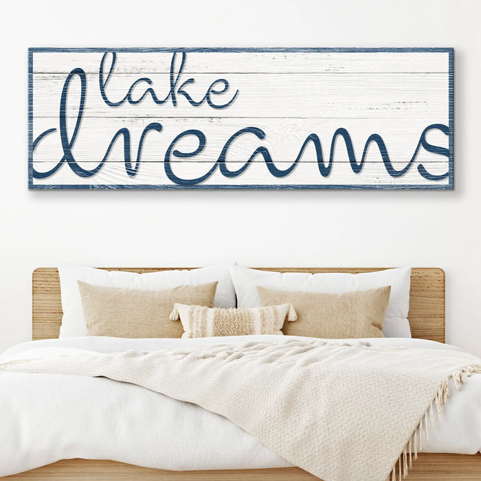 Lake Dreams Sign II by Tailored Canvases